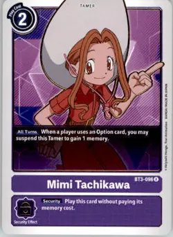 Mimi Tachikawa - BT3-096 - Release Special Booster 1.5 - BT3-096 R - NM - Image 1