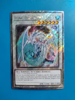 NM Yugioh Brionac, Dragon of the Ice Barrier RA03-EN227 Platinum Secret Rare - Image 1