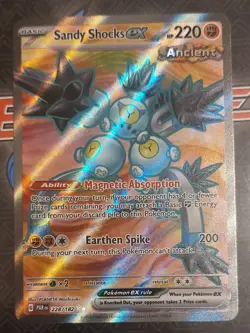 Pokemon TCG: Sandy Shocks EX 228/182 Sv04 Paradox Rift - Full Art Ultra Rare - Image 1