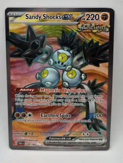 Pokemon TCG: Sandy Shocks EX 228/182 Sv04 Paradox Rift - Full Art Ultra Rare - Image 1