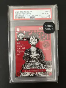 ONE PIECE Red Magazine Promo Monkey D Luffy ST21-014 PSA 10 Japanese 🔥🔥 - Image 1