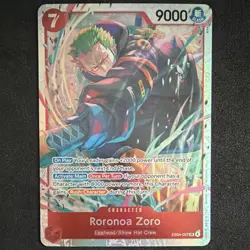 Bandai One Piece TCG Roronoa Zoro Character EB04-007 SR Holo English 9000 - Image 1