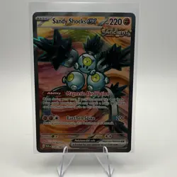 Pokemon Sandy Shocks ex Full Art Ultra Rare Holo 228/182 SV04 Paradox Rift - Image 1