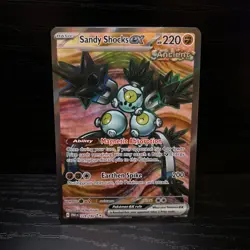 Pokemon TCG Sandy Shocks EX 228/182 Sv04: Paradox Rift Holo Card - Image 1