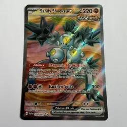 Pokemon TCG Sandy Shocks ex 228/182 Paradox Rift Full Art Ultra Rare Holo NM - Image 1