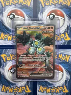 Pokemon TCG Sandy Shocks EX Paradox Rift Holo Ultra Rare Card 228/182 - Image 1