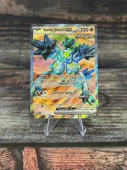 Pokemon TCG Sandy Shocks ex 228/182 SV04 Paradox Rift Holo Ancient Ultra Rare - Image 1