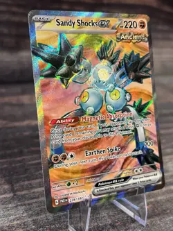 Pokemon TCG Sandy Shocks ex 228/182 SV04 Paradox Rift Holo Ancient Ultra Rare - Image 2