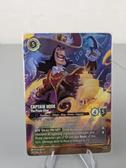 Disney Lorcana TCG Captain Hook - The Pirate King 215/204 EN Foil Enchanted - Image 1