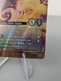 Disney Lorcana TCG Captain Hook - The Pirate King 215/204 EN Foil Enchanted - Image 5