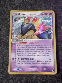 Typhlosion 12/101 Delta Species Dragon Frontiers 2006 Holo Pokemon Card TCG MP - Image 1