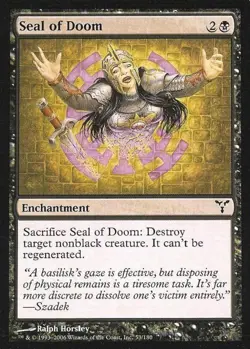 Seal of Doom - Medium Play MTG Dissension - Image 1