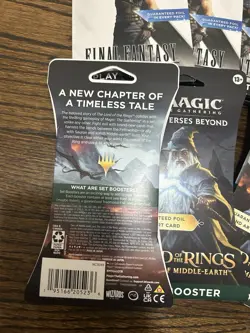 Final Fantasy LOTR Magic The gathering lot Booster pack Sleeved x7 MTG - Image 2