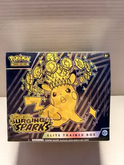 Pokemon TCG Scarlet & Violet SURGING SPARKS Elite Trainer Box FACTORY SEALED ETB - Image 1