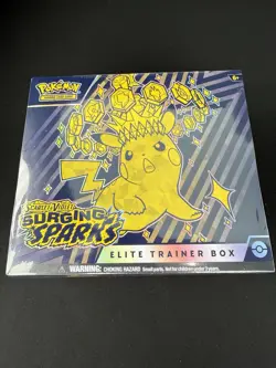Pokemon TCG Scarlet & Violet SURGING SPARKS Elite Trainer Box FACTORY SEALED ETB - Image 1