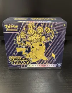Pokemon TCG Scarlet & Violet Surging Sparks Elite Trainer Box Sealed Pokemon ETB - Image 1