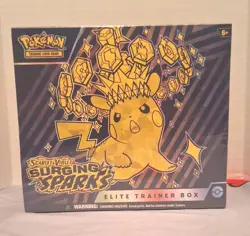 Pokemon TCG Scarlet & Violet SURGING SPARKS Elite Trainer Box FACTORY SEALED ETB - Image 1
