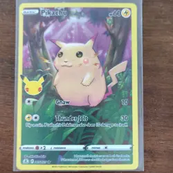 Pokemon TCG Pikachu 005/025 Celebrations Classic Collection Holo English 60 HP - Image 1