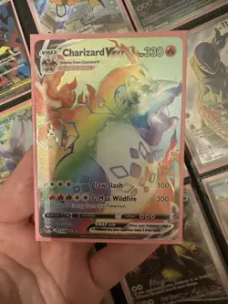 Charizard VMAX NM 074/073 Rainbow Secret Rare Champions Path Pokemon TCG - Image 1