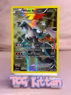 White Kyurem XY81 Card 'B' Pikachu-EX Legendary Collection Promo LP/MP TCGKITTEN - Image 1