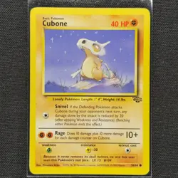 Cubone - 50/64 - Common - Jungle Set - Pokemon Card - VLP - Image 1