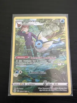 Vaporeon TG02/TG30 Trainer Gallery Holo Pokemon Card | Brilliant Stars - Image 1