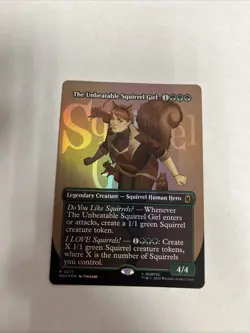 The Unbeatable Squirrel Girl Borderless Foil Superheroes Card #0371 MTG LP - Image 1