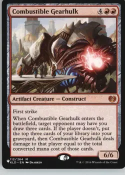 Combustible Gearhulk 112 Mythic Kaladesh Magic: The Gathering Near Mint - Image 1
