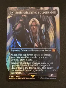 Sephiroth, Fabled SOLDIER (0317) (Borderless) Final Fantasy Foil - Image 1