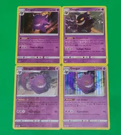 Pokemon Gengar Cards Lot Of 4 Holo's Reverse Holo Rares NM-MINT Condition - Image 1