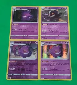 Pokemon Gengar Cards Lot Of 4 Holo's Reverse Holo Rares NM-MINT Condition - Image 2
