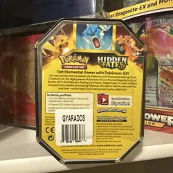 Pokemon Hidden Fates Gyarados Booster Tin - New - Factory Sealed - Image 2
