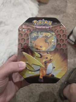 Pokemon Tin Raichu GX Sealed Pokemon Hidden Fates (Factory Sealed) 820650804816 - Image 1