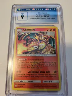 Pokemon Charizard CGC 9 Mint Costco Exclusive Cosmos Holo Kanto Tins Promo PSA - Image 1