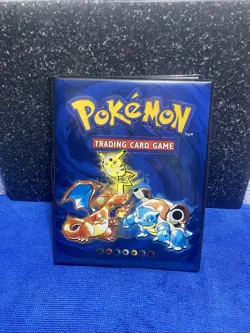 Pokemon Card Album 1999 Wizards of the Coast 4-Pocket Binder With Cards 742818083201 - Image 1