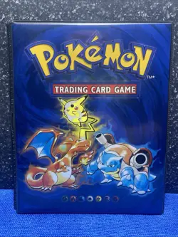 Pokemon Card Album 1999 Wizards of the Coast 4-Pocket Binder With Cards 742818083201 - Image 2