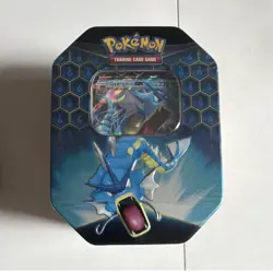Pokemon TCG Hidden Fates Gyarados GX Tin Factory Sealed - Image 1