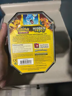 Pokemon TCG Hidden Fates Tin Charizard GX Factory Sealed - Image 2