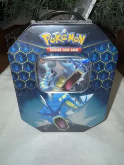 Pokemon TCG Hidden Fates Gyarados GX Tin NEW & Factory Sealed - Image 1