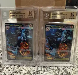 Pokemon Mega Charizard X ex 125/094 Phantasmal Flames Beckett 10 Sequential Rare - Image 1