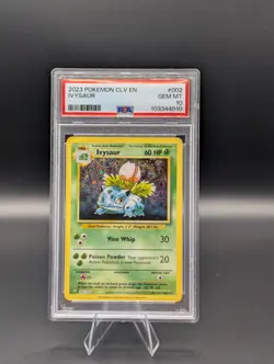PSA 10 Gem Mint Ivysaur 002/034 – Pokemon Classic Collection (2023) Pokemon TCG - Image 1