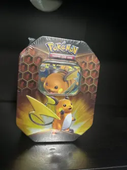 Pokemon TCG: 2019 Hidden Fates Raichu GX tin Sun&Moon - Image 1