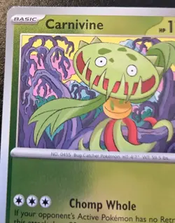 Carnivine 004/086 Reverse Holo Common Mega Evolution: Chaos Rising Pokemon TCG - Image 2