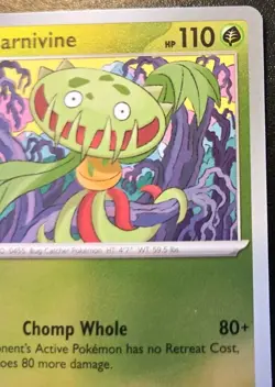 Carnivine 004/086 Reverse Holo Common Mega Evolution: Chaos Rising Pokemon TCG - Image 3