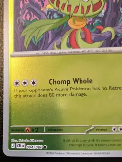 Carnivine 004/086 Reverse Holo Common Mega Evolution: Chaos Rising Pokemon TCG - Image 4