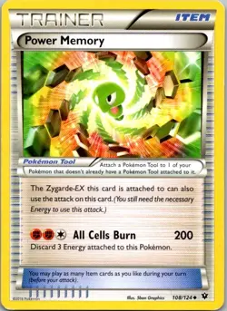 Power Memory 108/124 Uncommon Fates Collide Pokemon Moderately Played - Image 1