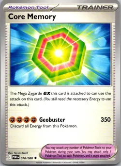 Core Memory 070/088 Uncommon Perfect Order Pokemon Near Mint - Image 1