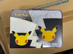 Pokemon 25th Anniversary Celebrations Treasure Chest Lunchbox Tin Factory SEALED - Image 2
