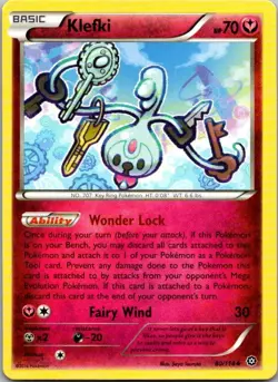 Klefki 80/114 Uncommon Steam Siege Pokemon Lightly Played - Image 1