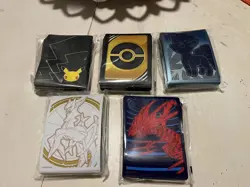 Pokemon TCG Assorted Card Sleeves New Lot Of 5 - Image 1